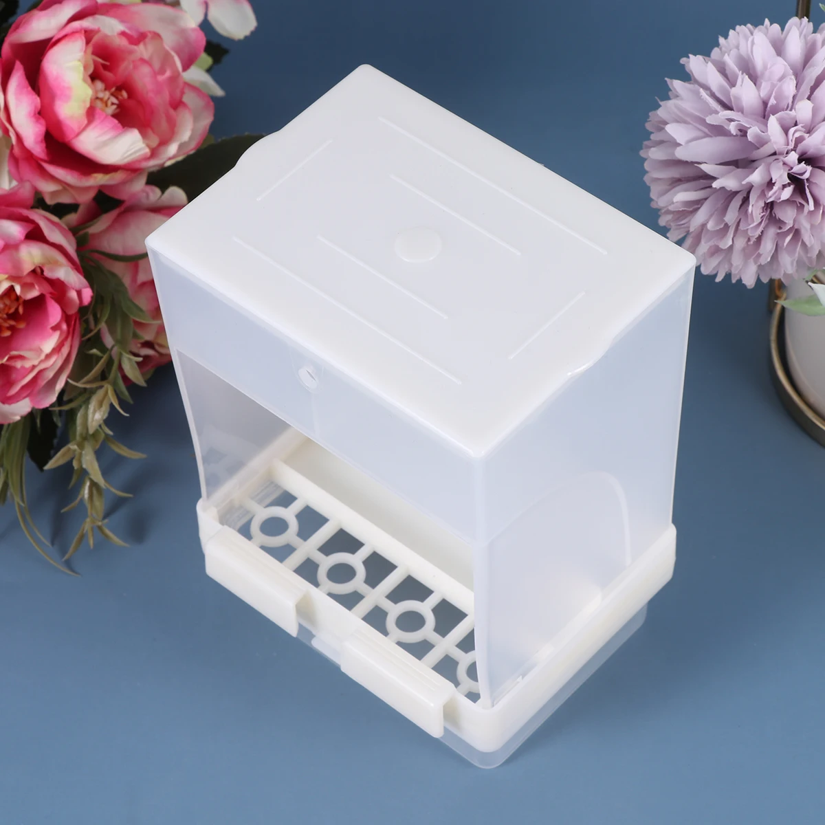 

Automatic Pet Feeder Durable Plastic Parrot Accessories Bird Feeders Cage Install Feeding Bowl Food Dish Cleaning