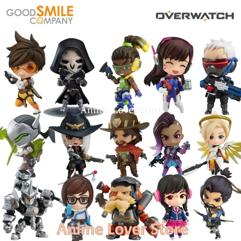 Good Smile Original Nendoroid GSC Overwatch Tracer Cole Cassidy Reaper SOLDIER:76 D.VA Lúcio Mercy Genji Ashe Anime Figures