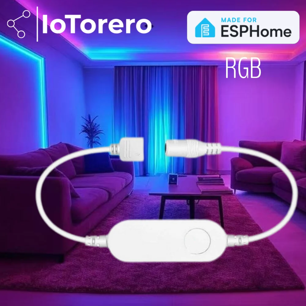 IoTorero Made For ESPHome RGB LED Strip Light Controller Works With Home Assistant