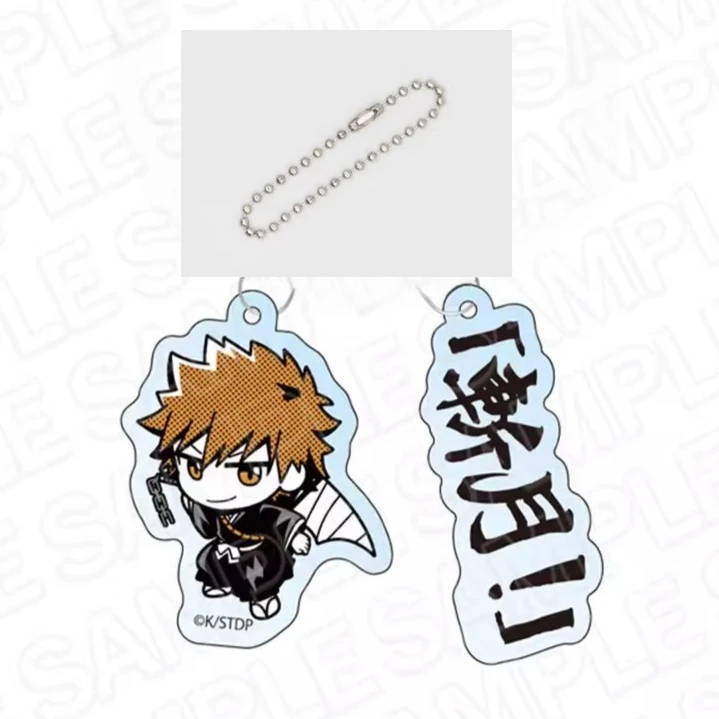 لعبة Kurosaki Ichigo Aizen Sousuke Grimmjow Kuchiki Rukia Urahara Kisuke المفاتيح دمية أنيمي الاكريليك كيرينغ قلادة للهدايا
