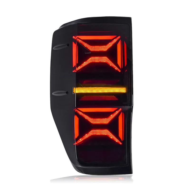 Luci posteriori per auto per Ford RANGER 2012-2019 Full LED Freno Lampada di coda retromarcia Indicatore di direzione dinamico Gruppo lampada di coda