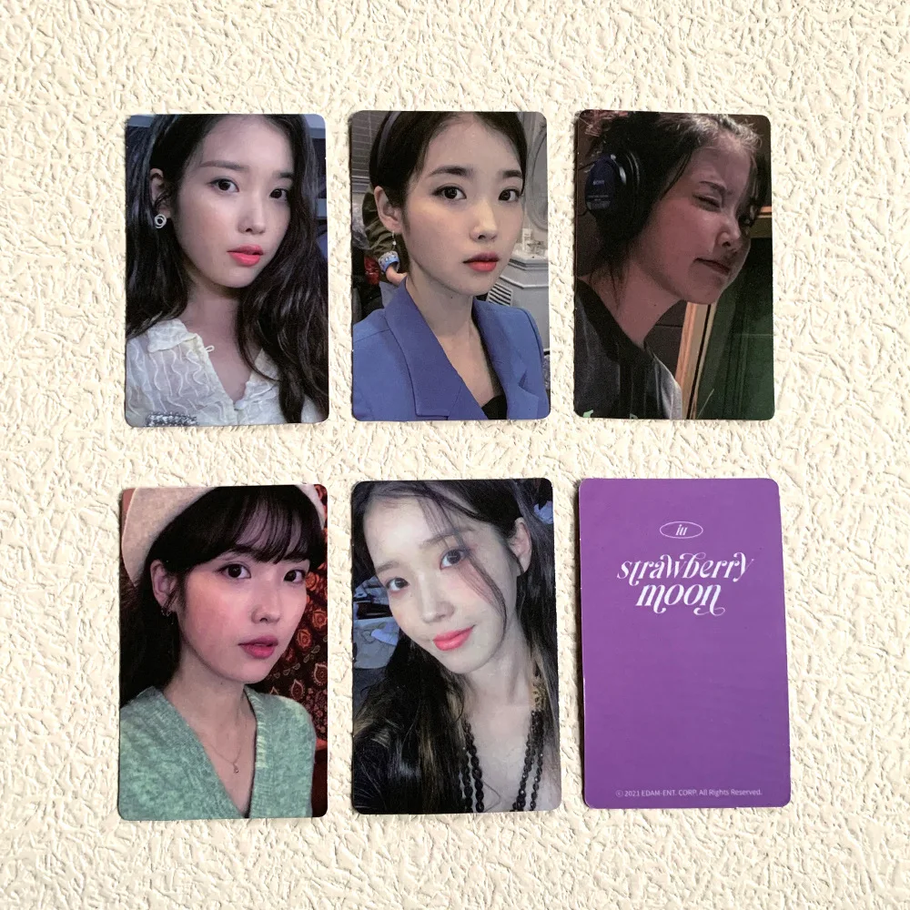 10pcs/set KPOP IU Photocards Album Strawberry Moon LOMO Cards Lee