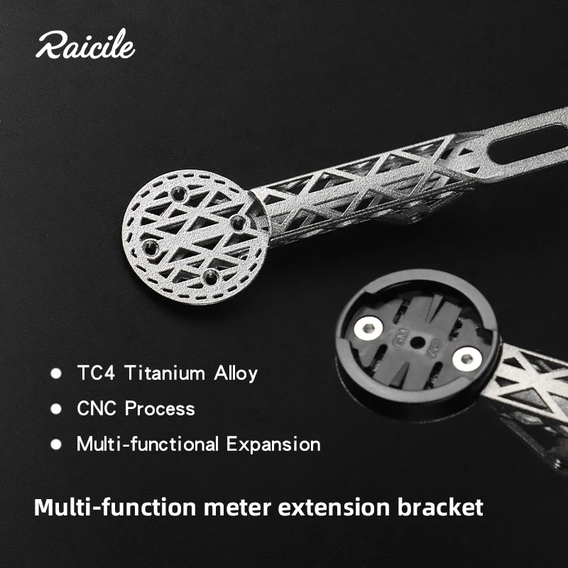 Raicile Road Bike Big Stone Second-Generation 3d Printed Titanium Alloy Tc4 Integrated Handle Stopwatch Bracket Bicycle Accessor