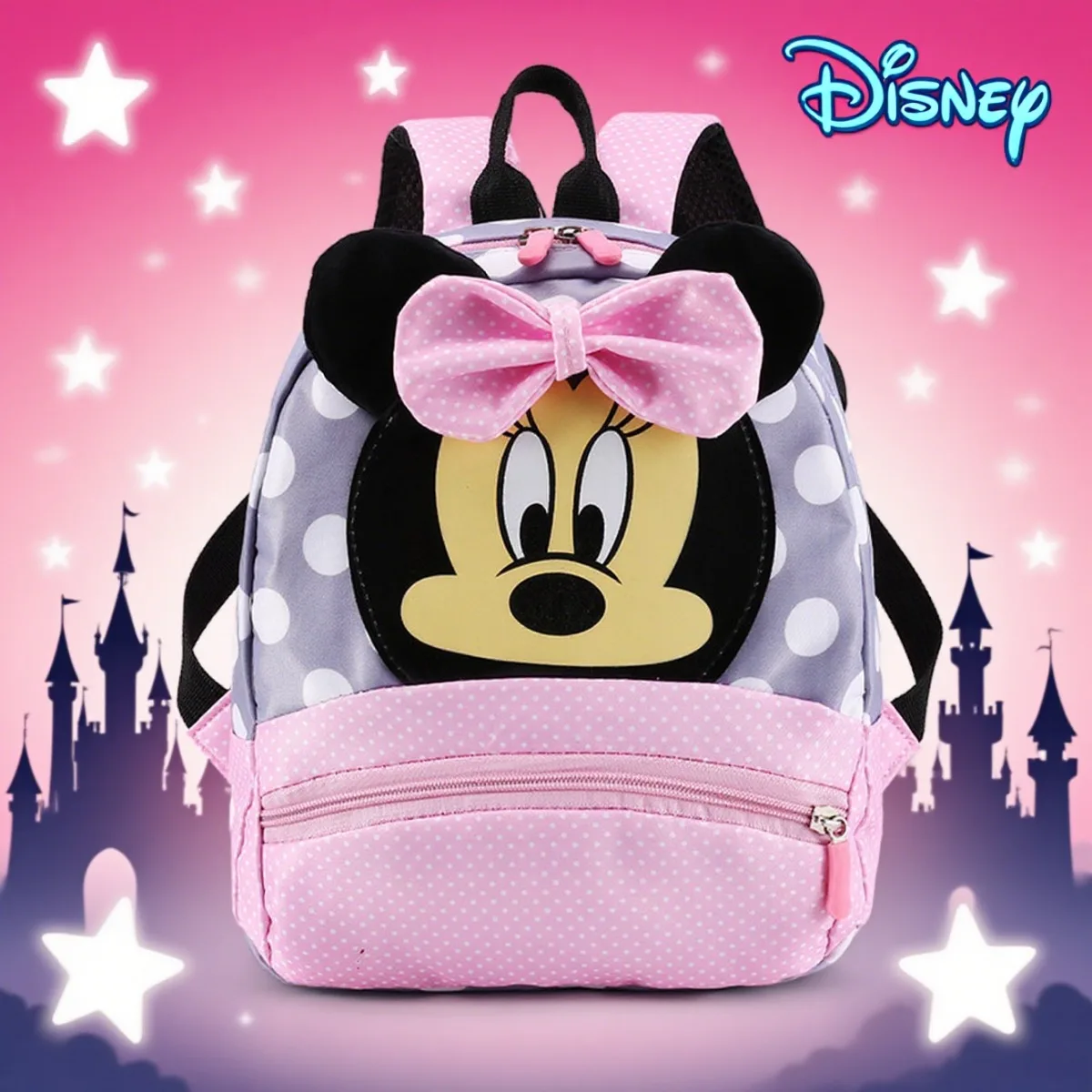 

Disney Cartoon Backpack Baby Boys Girls Minnie Mickey Mouse Children Lovely Schoolbag Kindergarten Schoolbag Kids Go Out Gift