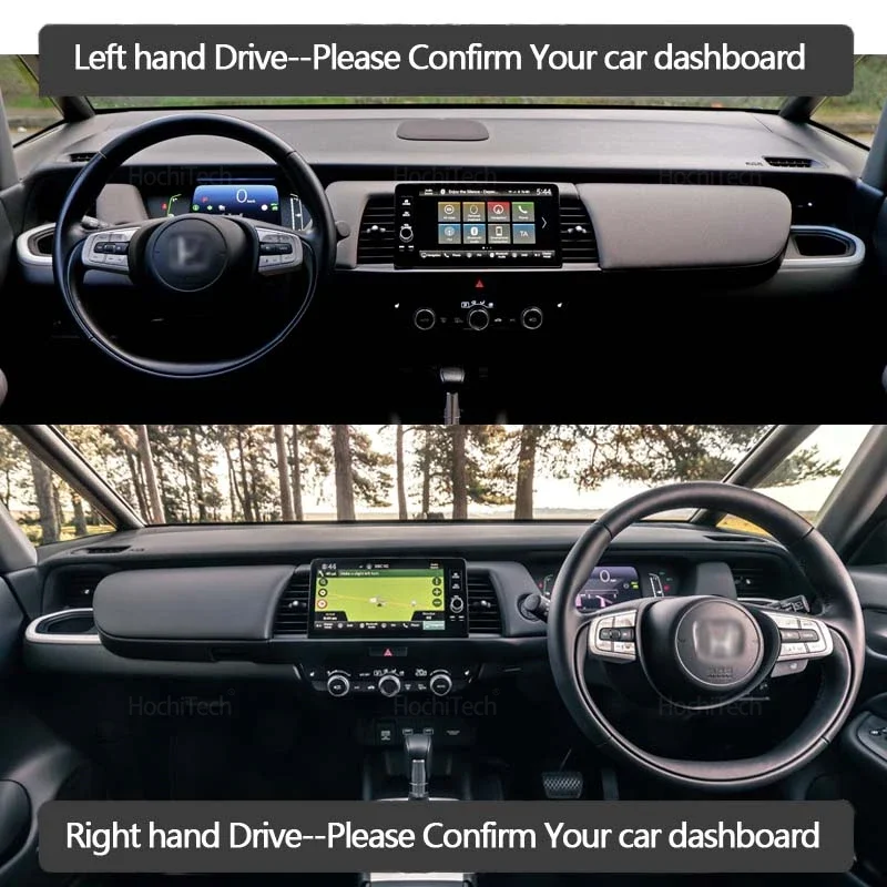 Car Dashboard Cover Pad For Honda Fit 2008-2013 Sunshade Protector Anti-UV Dash Mats Non-slip Pads Interior Accessories