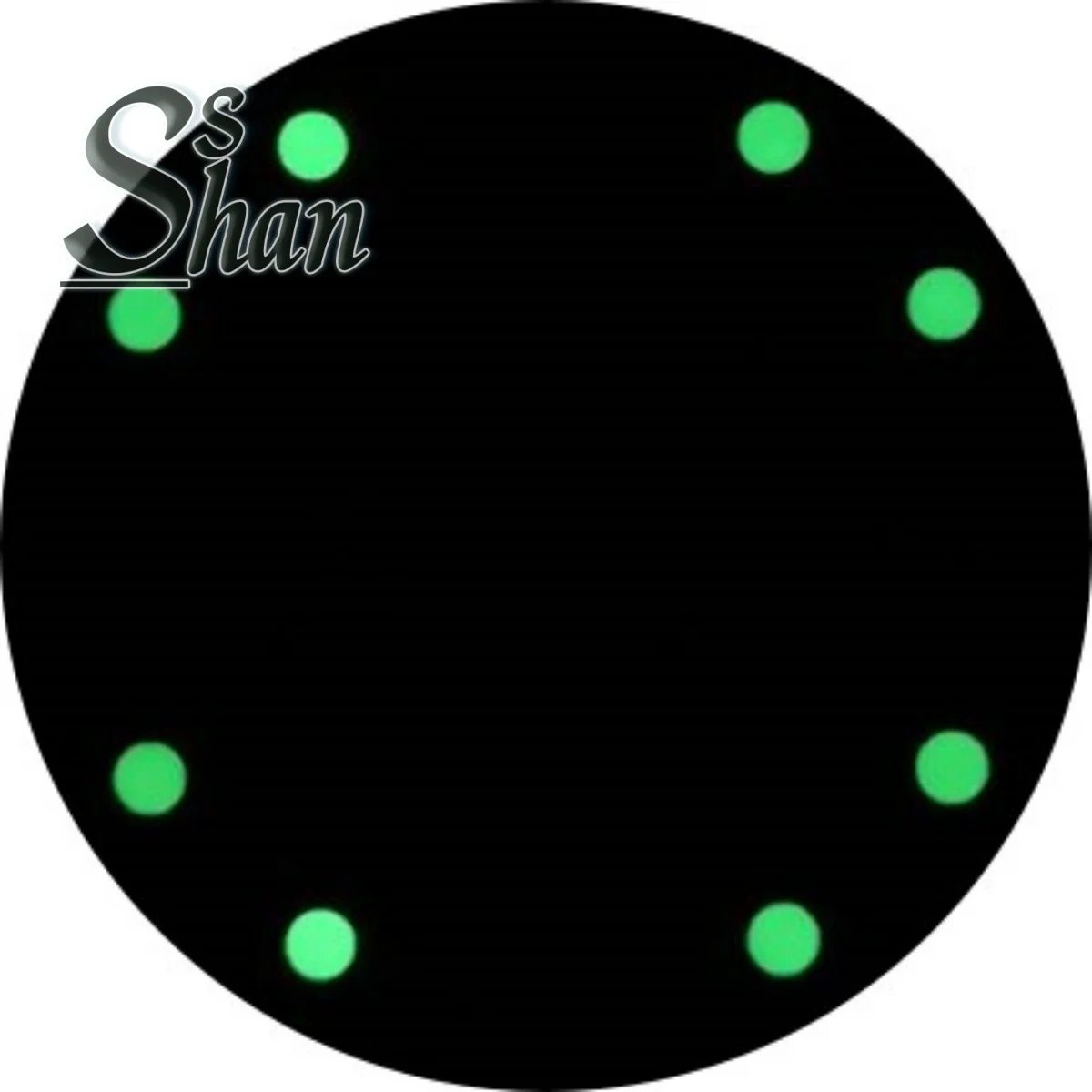 29 mm weißes Zifferblatt, grün leuchtend, geeignet für NH35 NH36 ETA2824 PT5000 Miyota Mingzhu Uhrwerk-Ersatzteile