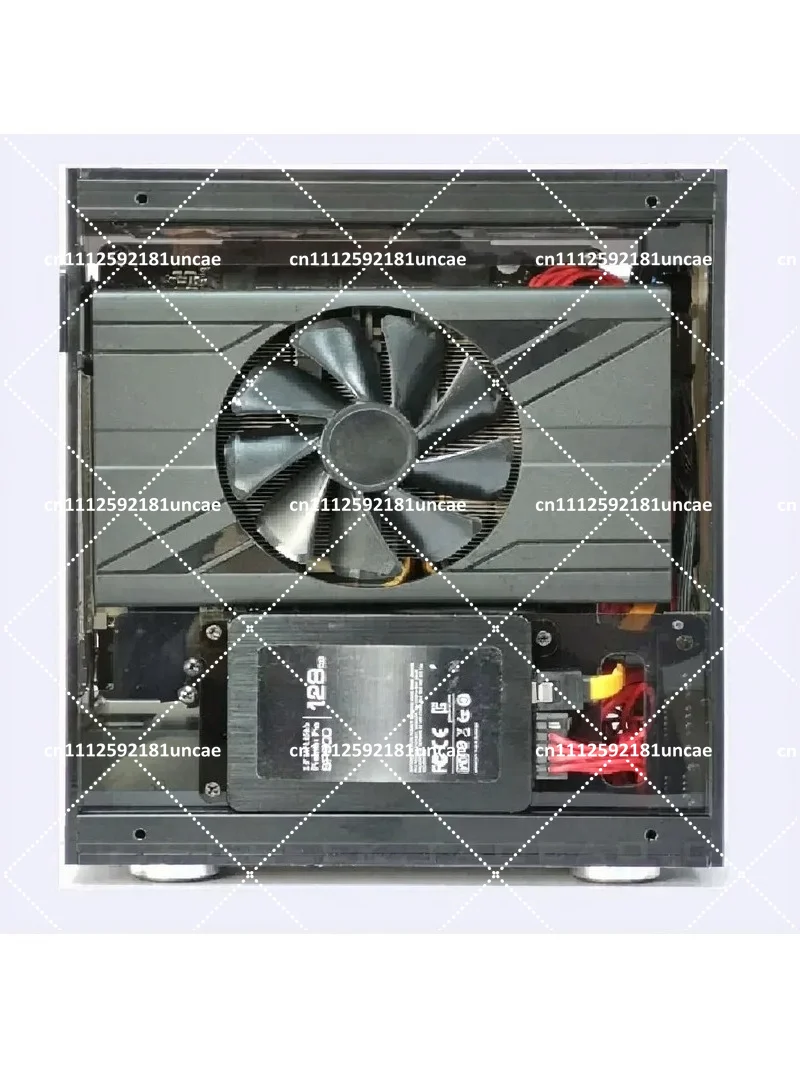 Mini ITX Side Transparent Chassis, Small 1U Power Supply A4 Case for Compact Builds view 3