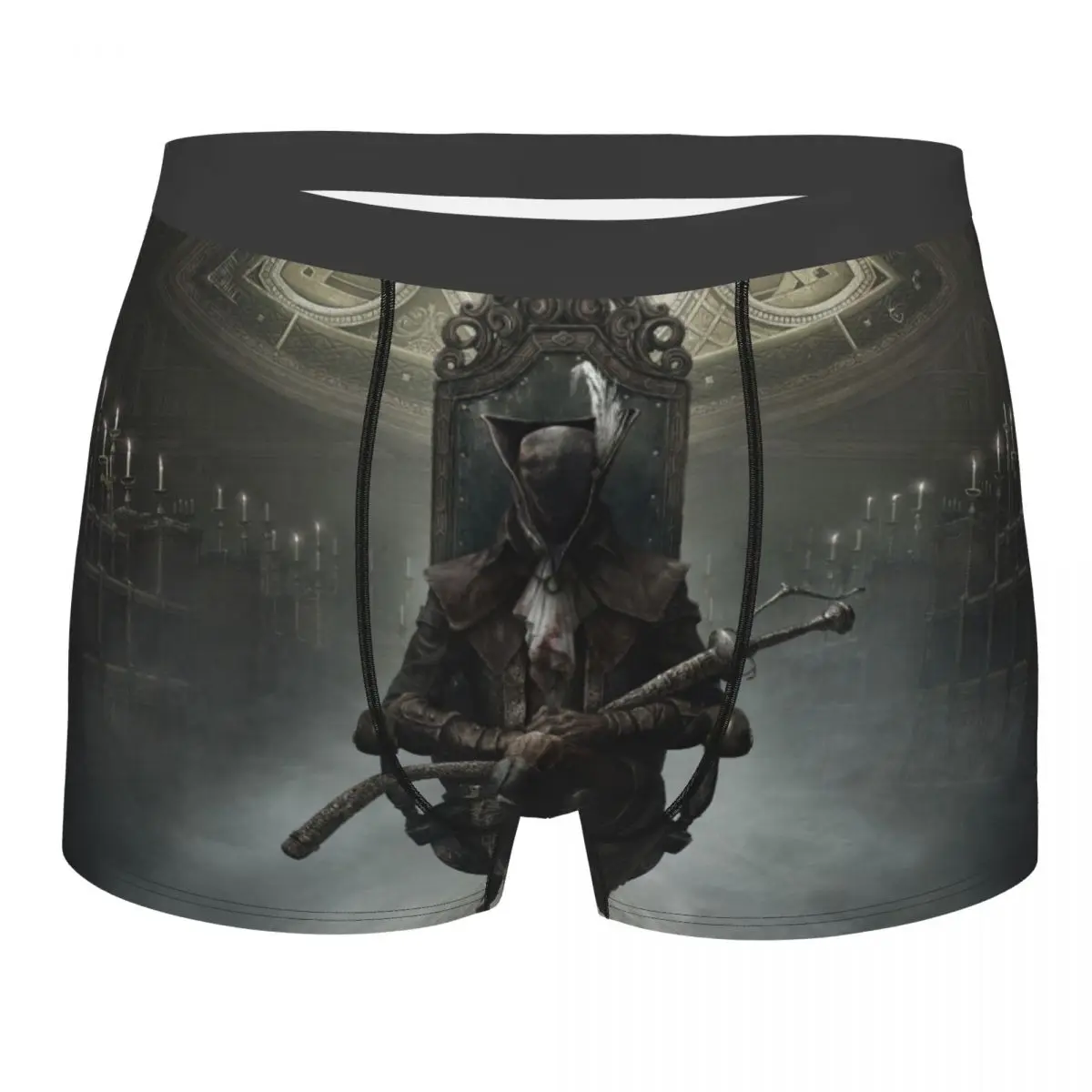 Men Lady Maria Underwear Bloodborne Game Sexy Boxer Briefs Shorts Panties Homme Mid Waist Underpants S-XXL