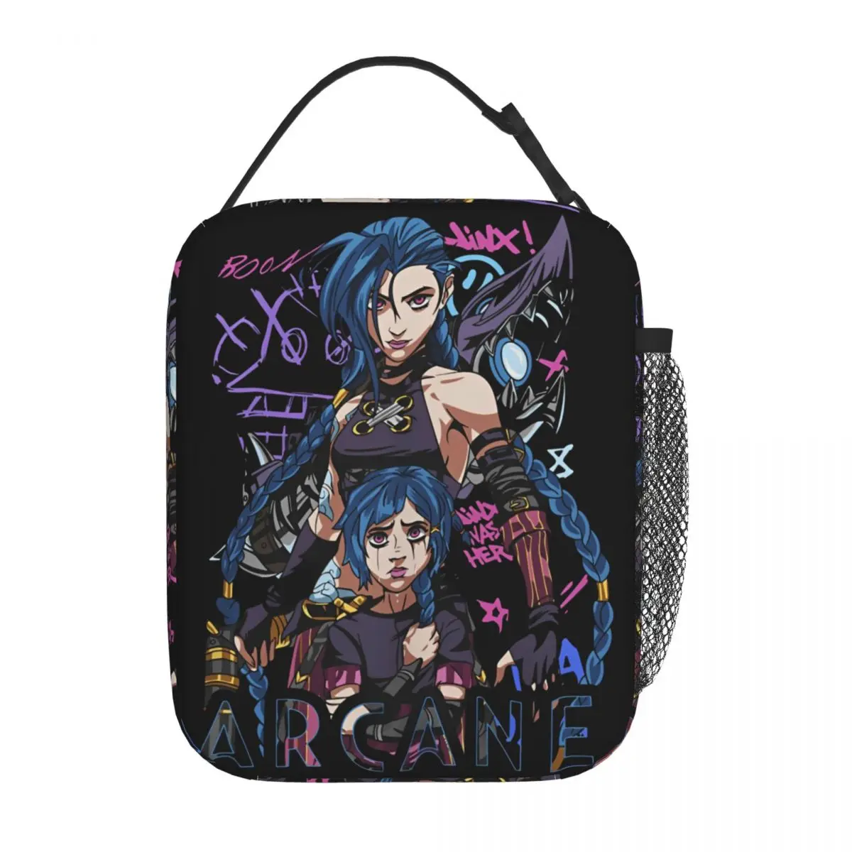 Lunch Box Arcane Jinx Merch Lunch Container Causal Cooler Thermal Bento Box For Travel