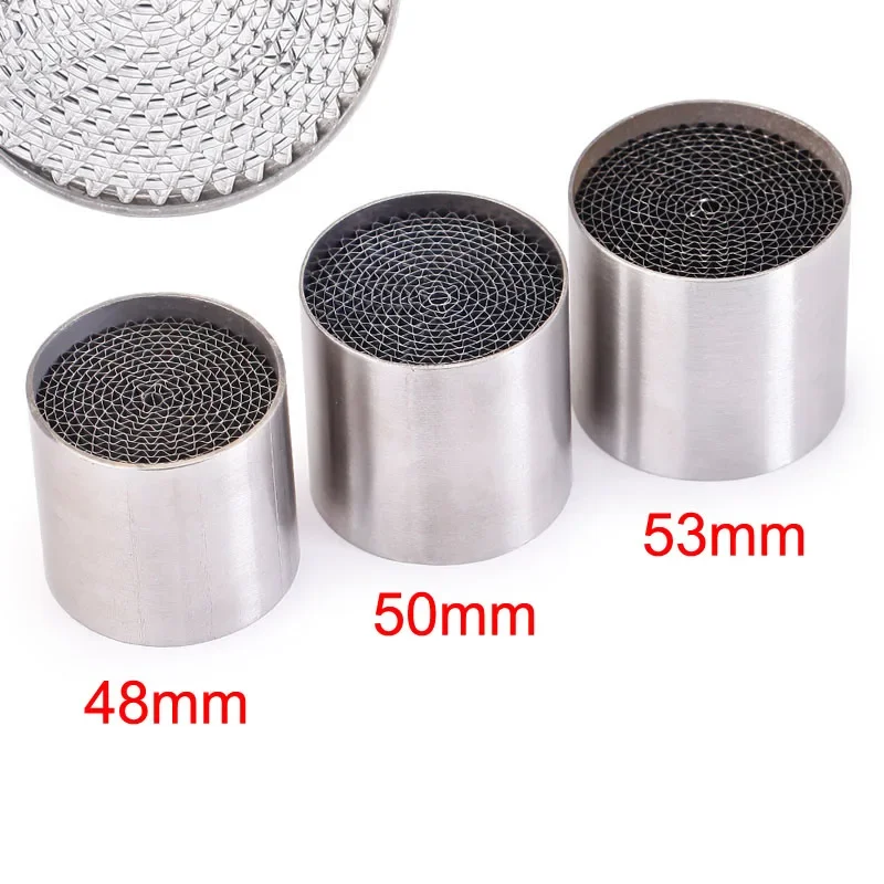 Universal Motorcycle Exhaust 48mm 50mm 53mm Honeycomb DB Killer Reduce Noise High Torque At Low Speed Gas Purification Treatment