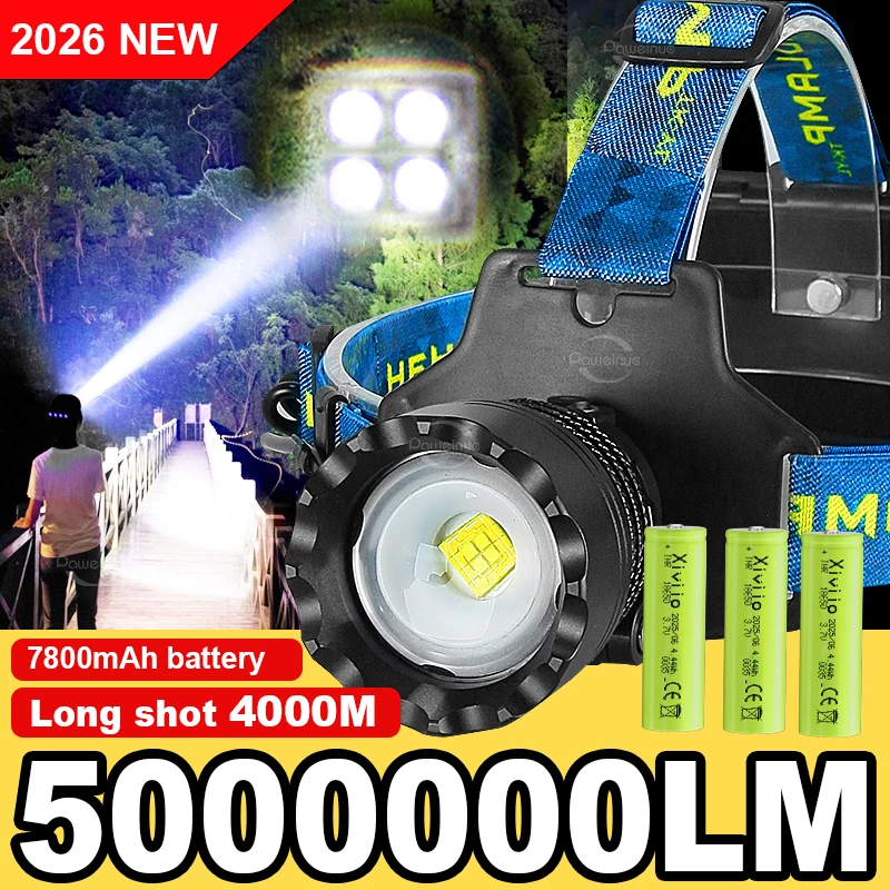 5000000lm-スーパー-4-in-1-led-強力なヘッドランプヘッド懐中電灯-18650-充電式ヘッドランタン釣りヘッドランプライトヘッドライト