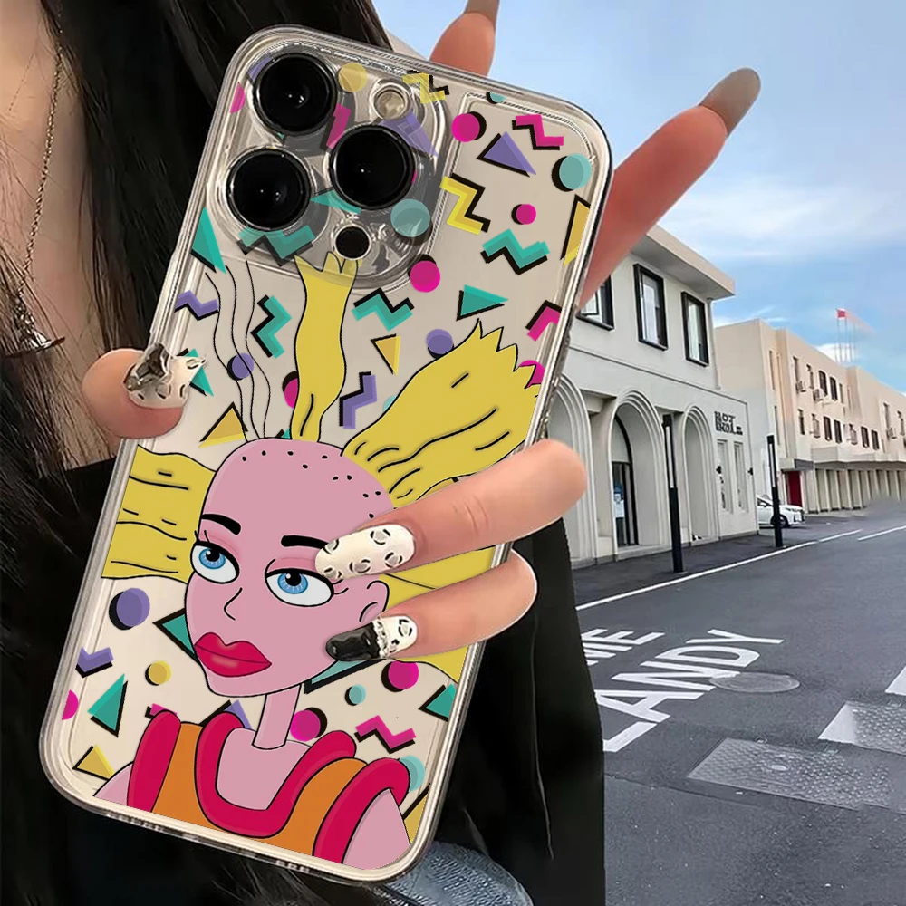 Cartoon Funny Phone Case For r-rugrats Samsung S24 S23 S22 S21 S20 S10 FE Note20 Note10 Plus Ultra Lite 5G Clear Soft TPU Cover