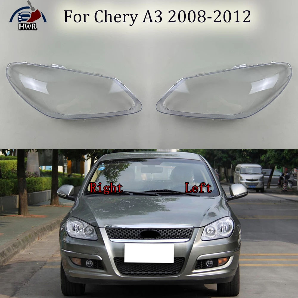 

Headlamp Cover Transparent Headlight Shell Lens Plexiglass Replace Original Lampshade For Chery A3 2008 2009 2010 2011 2012