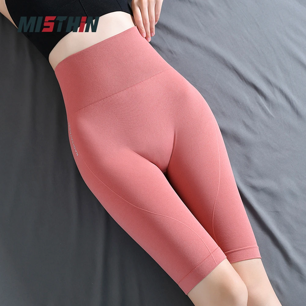 

MISTHIN Women Fitness Gym Yoga Shorts Tights Sport Legging Push Up Workout Scrunch Elastic Running Pants Summer Casual Clothing