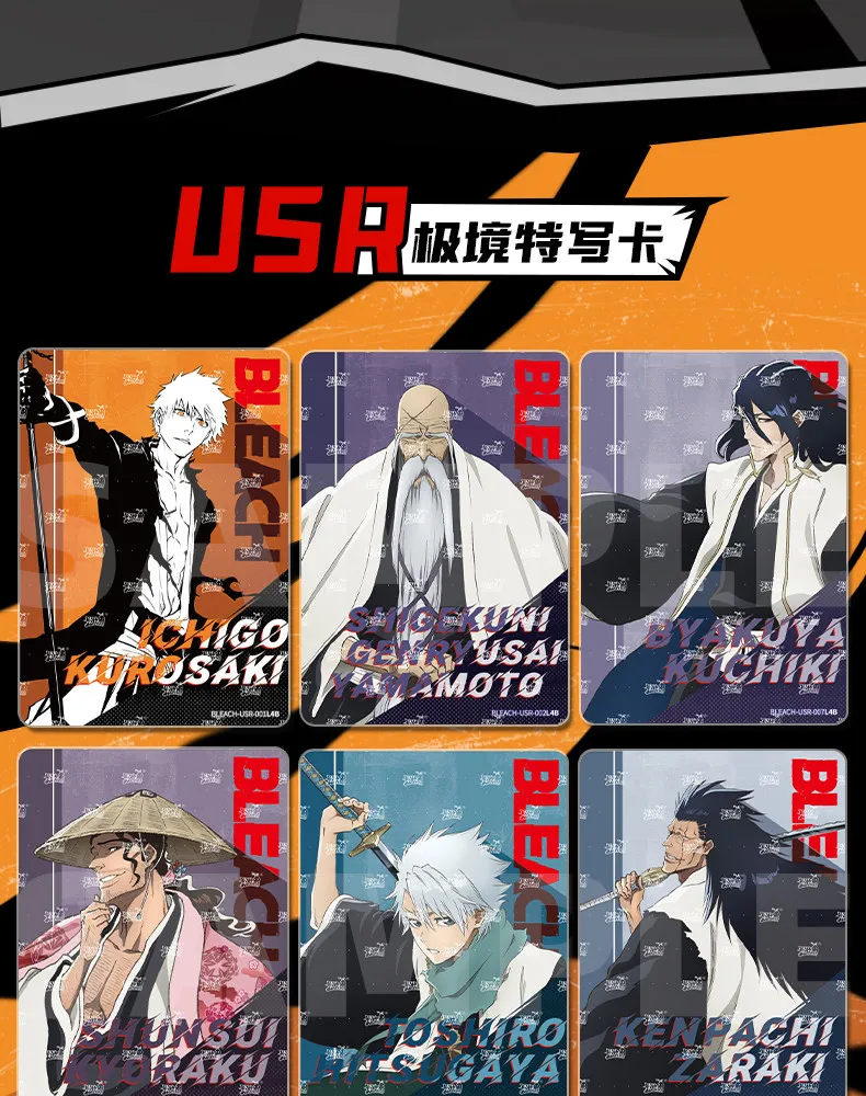 KAYOU 2026 New Bleach Collection Card Peripheral Animations Cartoons Comics Surprise Gifts Cute Games Ornaments Rare Trendy Toy