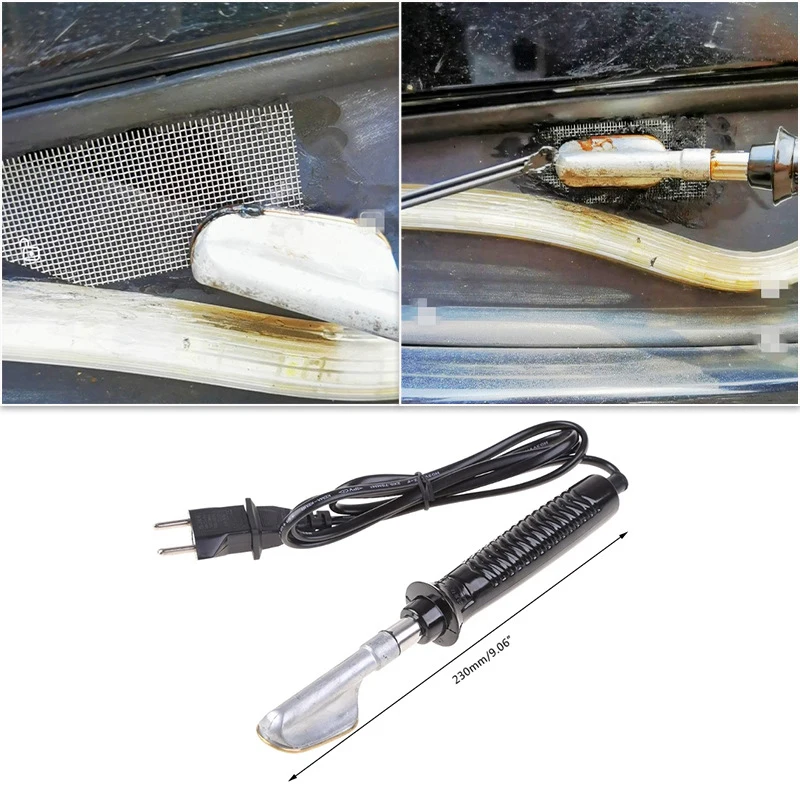 Car Bumper Repair Electric Soldering Iron Thermal Stapler Leather Ironing Tool Smoothing Tool With PP Glue Stick Plastic Repair