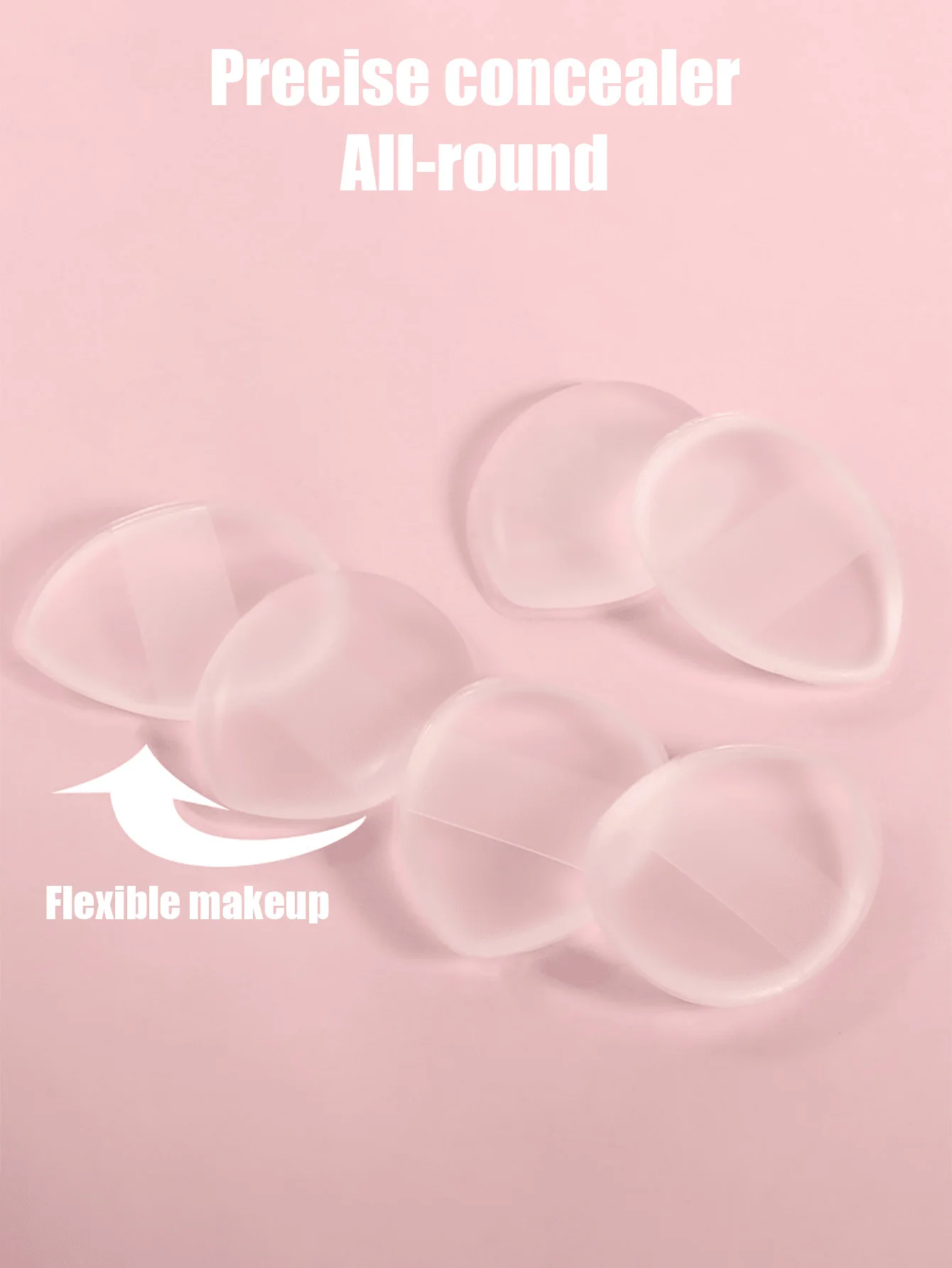 【2024 موديل جديد】مجموعة مكونة من 6 قطع من بودرة السيليكون |     أدوات التجميل المحمولة للسفر التي لا تجذب الغبار |     كريم أساس كونسيلر تاتش أب |     قابل للغسل وإعادة الاستخدام