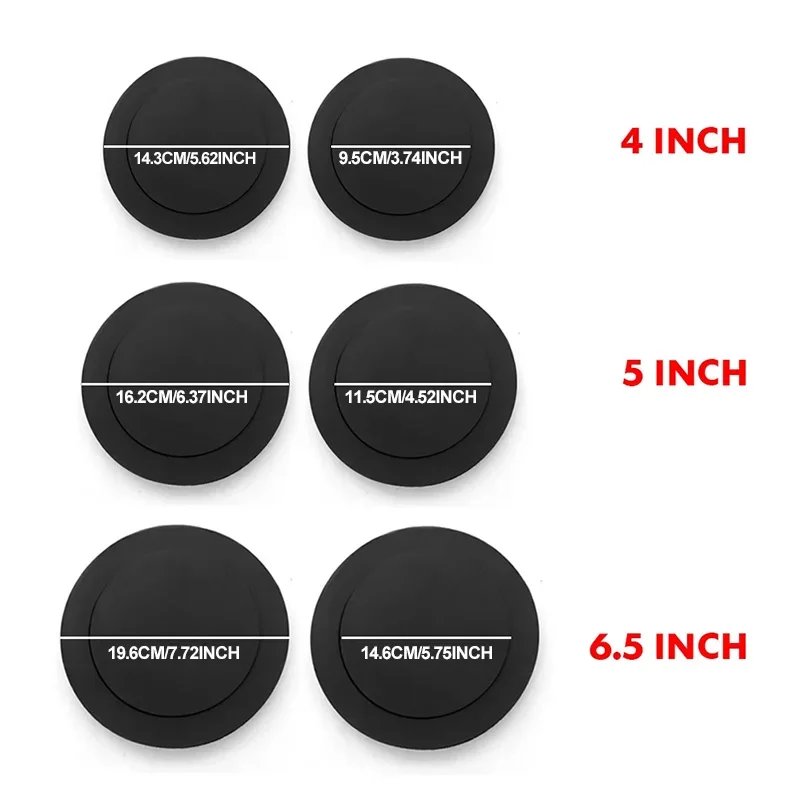 4PCS 4/5/6.5 Inch Universal Car Speaker Sound Insulation Ring Cotton Auto Interior Speaker Soundproof Foam Cotton Accessories