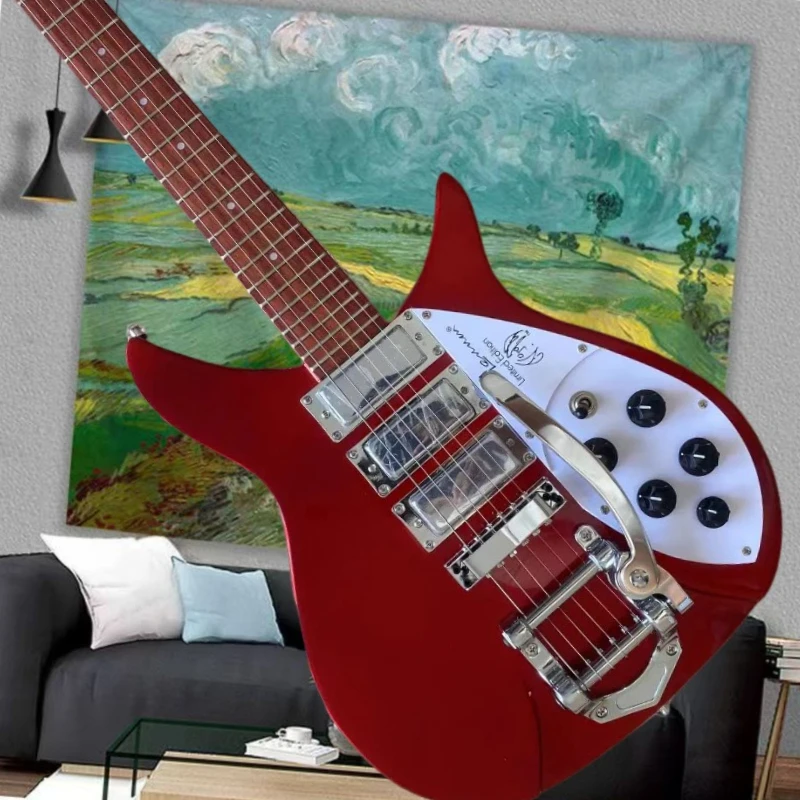 Metal Red 325 Electric Guitar Double Shake Tremor System Chrome Plated Parts Metal Retro Clear Sound Transparent Free Delivery