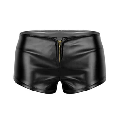 iEFiEL Fashion Sexy Womens Nightclub Dance Shorts Shiny Faux Patent PU Leather Short Slim Hot Dance Clubwear Mini Shorts 2020