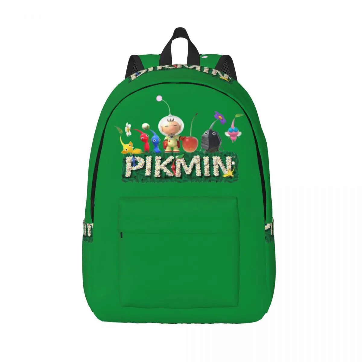 Kawaii Pikmin for Men Women Student School Bookbag Cartoon Daypack Middle High College Gift