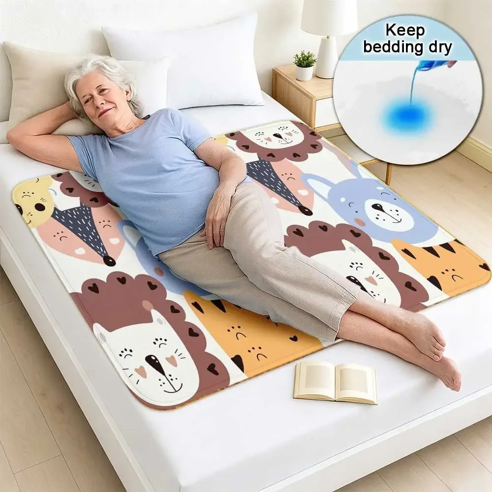 almofada-absorvente-lavavel-e-reutilizavel-para-urina-com-rostos-de-animais-fofos-em-cores-pastel-suaves-protetor-de-cama-para-incontinencia-para-adultos-e-idosos