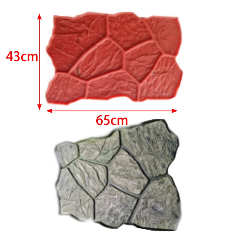 Cultural Stone Cement Embossing Mold, Step Park Imitation Stone Road Stone Patterned Wall Embossing Concrete Imitation Wood Mold