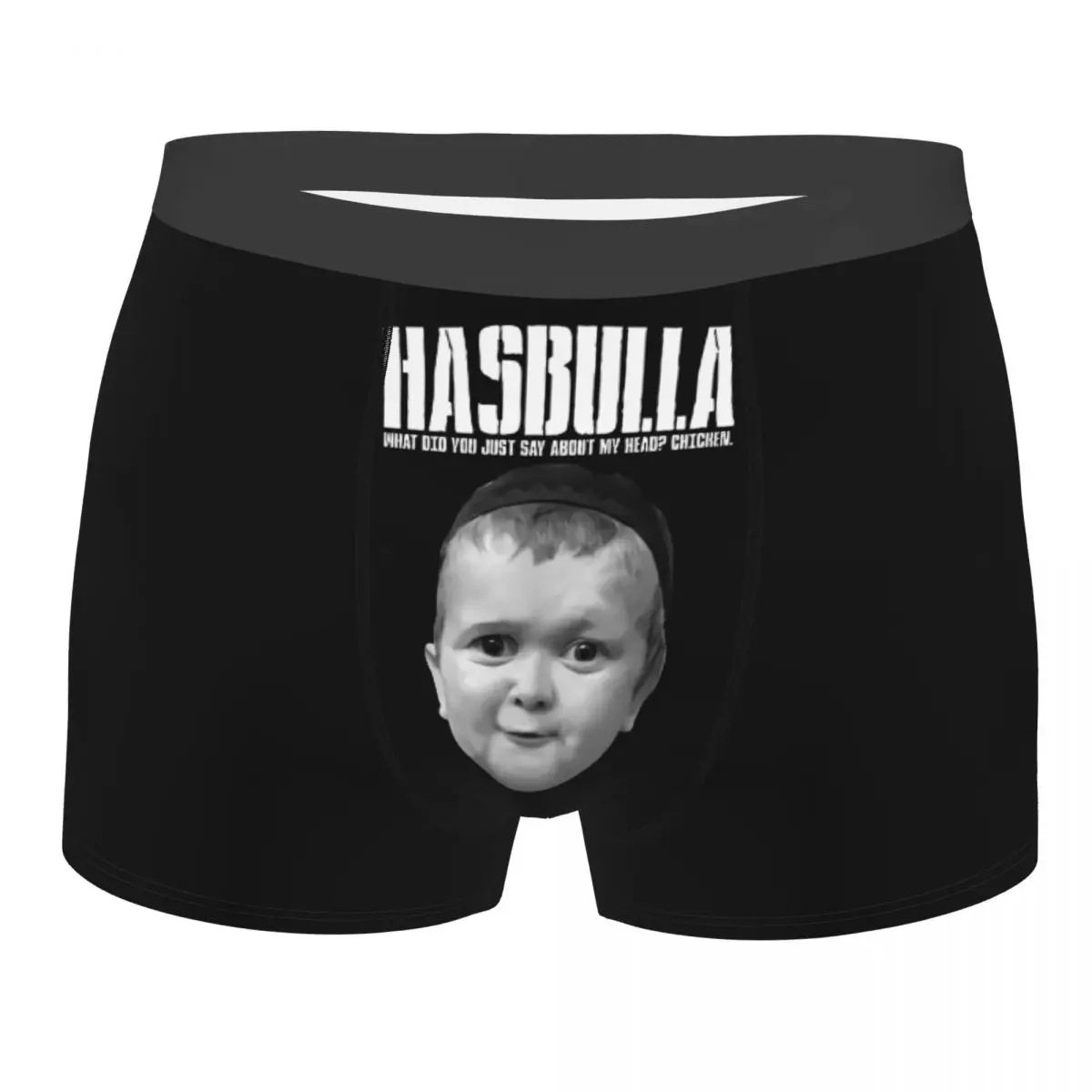 Men Hasbulla Fighting Meme Boxer Shorts Panties Soft Underwear Mini Khabib Blogger Male Funny Plus Size Underpants