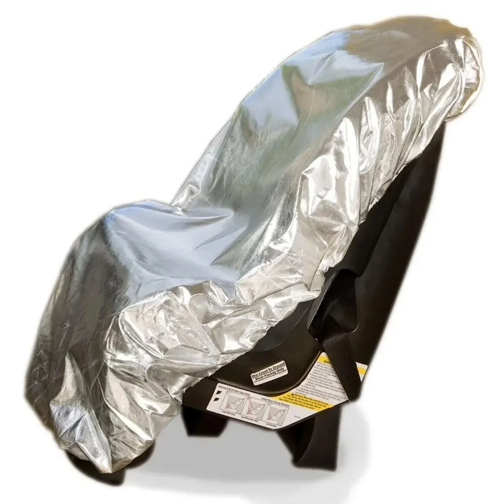 1 قطعة مقعد سلامة السيارة العالمي للأطفال ظلة الطفل طفل غطاء غبار واقية من الشمس حجب الأشعة فوق البنفسجية غطاء مقعد العزل الحراري #5