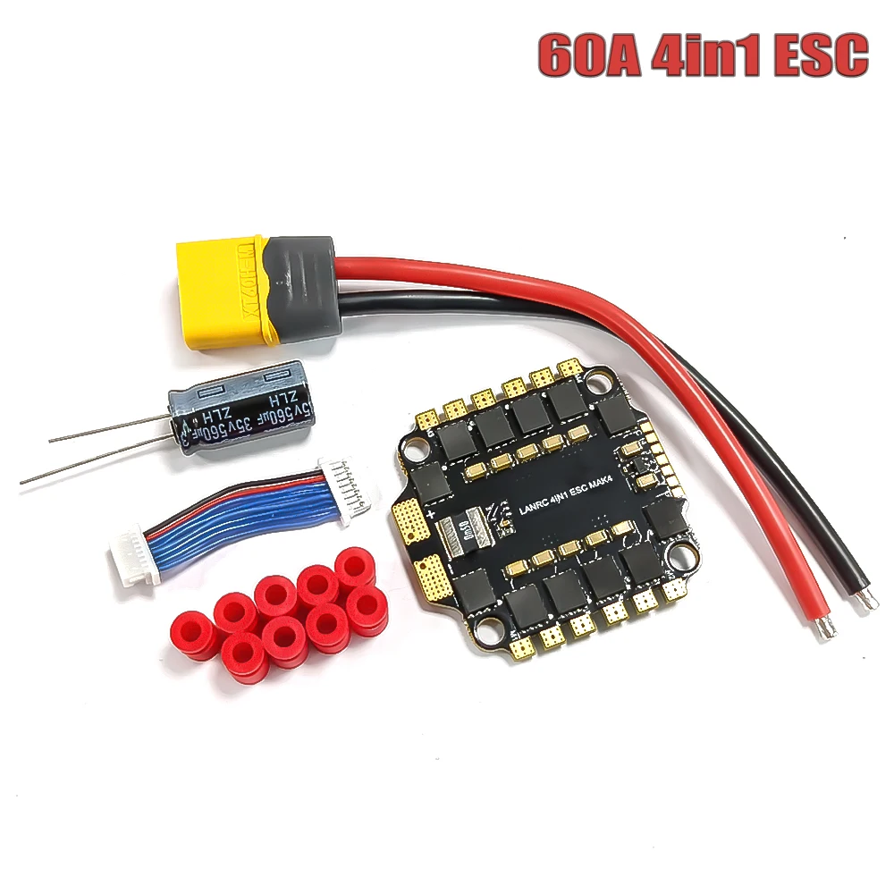 Placa controladora de vuelo F4 V3S PLUS FC con 45A 60A 4 en 1 ESC sin escobillas Stack/potencia para RC 210 230 250MM RC Drone Quadcopter