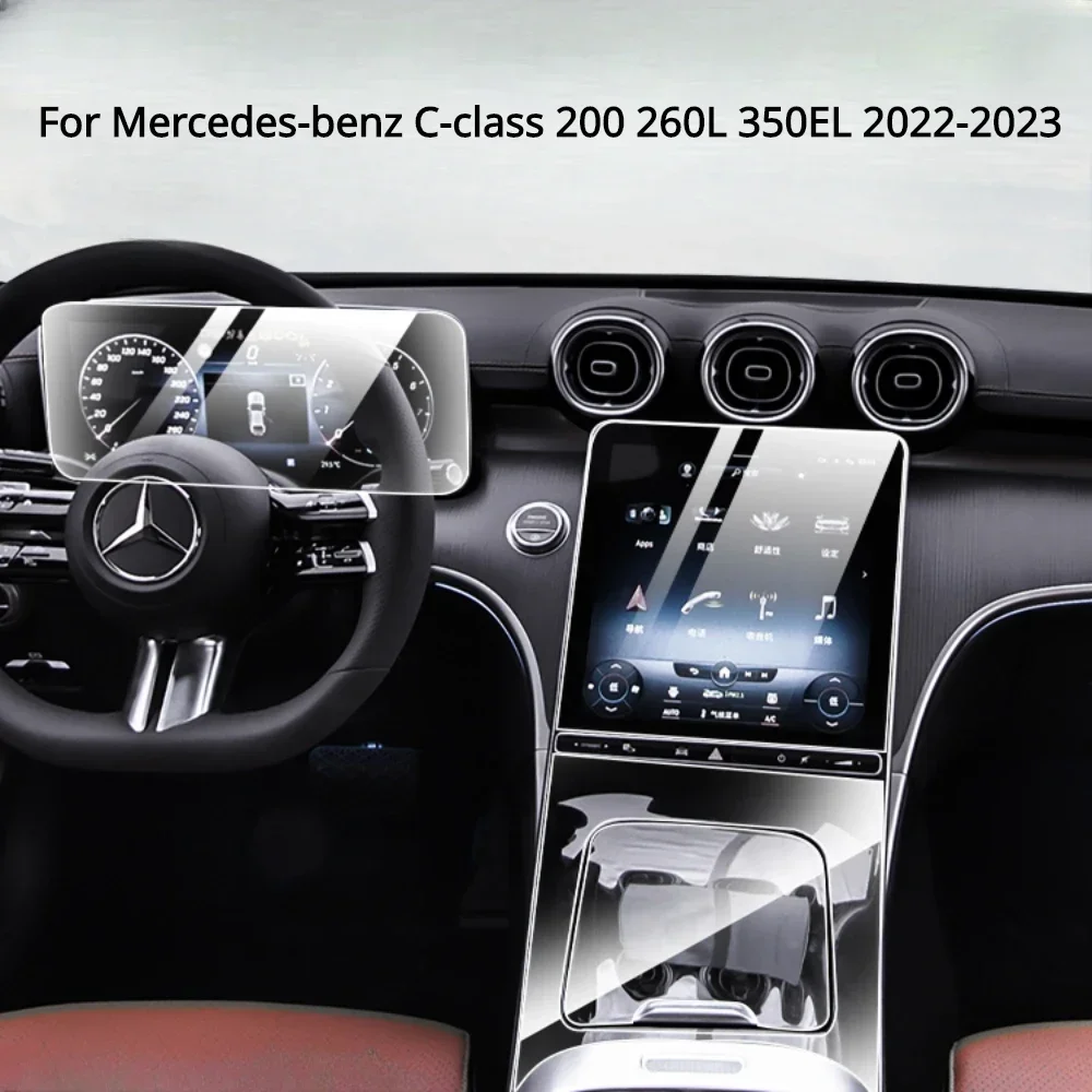 

Protective Film For Mercedes-benz C-class 200 260 350 2022-2023 Interior Transparent TPU PPF Center Console Anti-scratch Refit