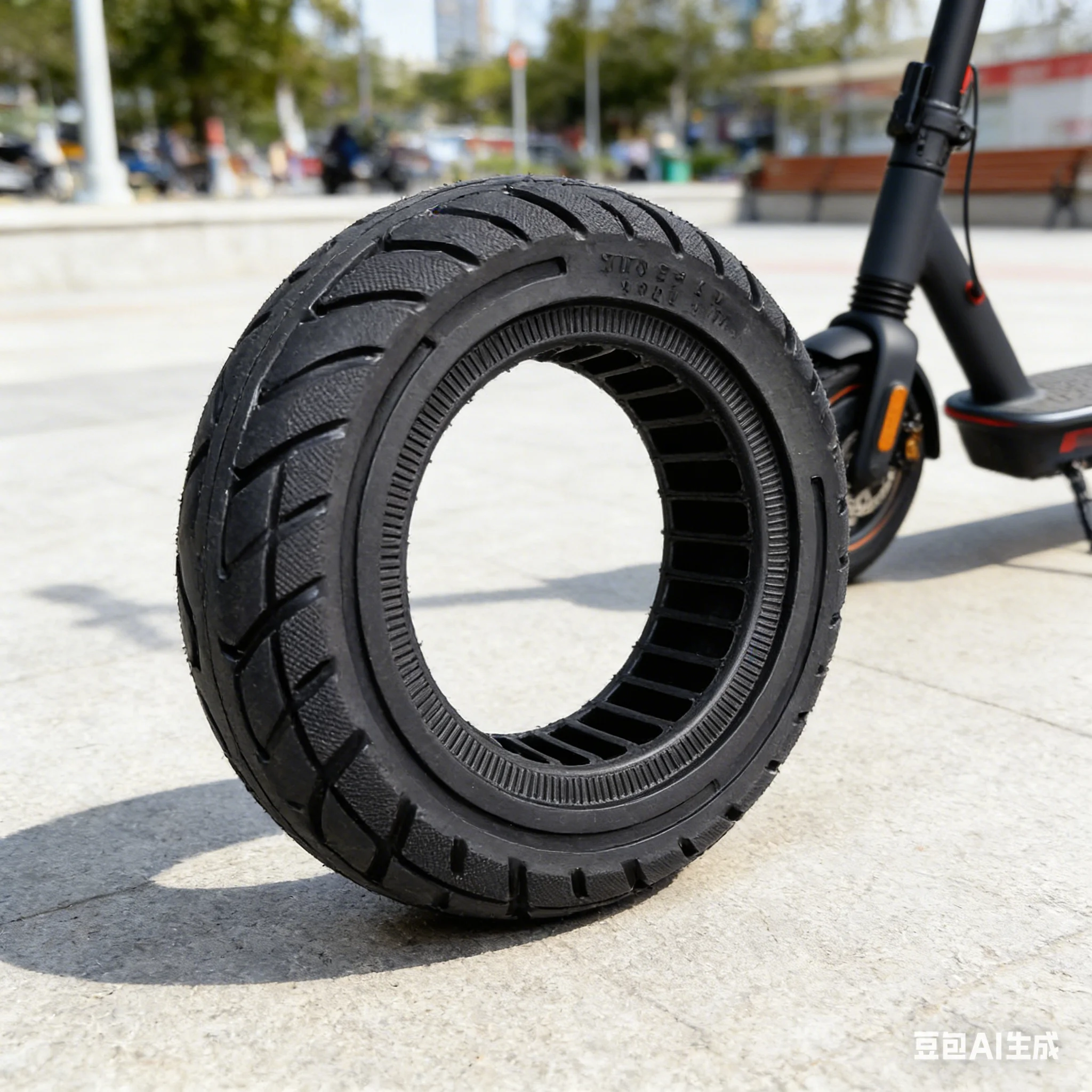 

3.50-6 Electric Scooter Solid Tire 233*135*70mm Rubber Hollow Non-inflatable Explosion Proof Solid Tire E-Scooter Tyre Parts