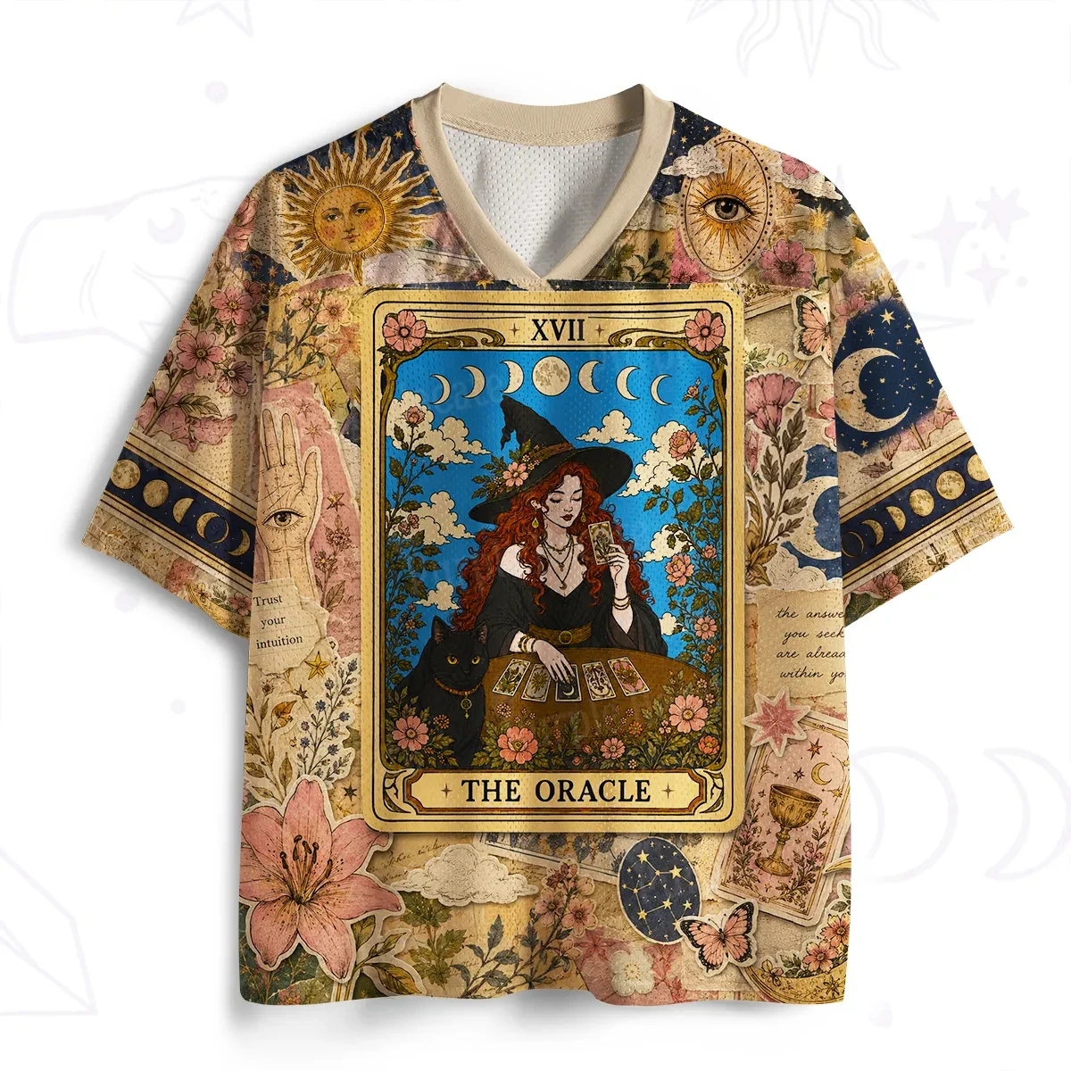 2026 Summer Fashion New Retro Gothic Magic Witch 3D Printing Outdoor Sports Fitness Street Style Loose T-shirt Large