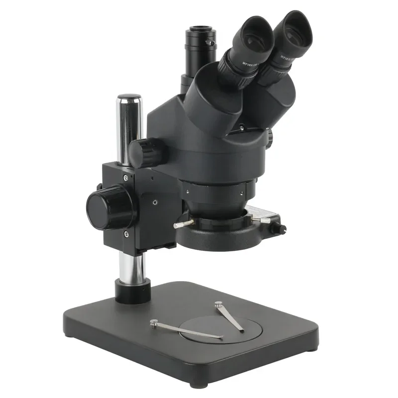 Imagem -02 - Zoom Contínuo Trinocular Microscópio Estéreo Simul-focal 745x 56led Light Wf10x 20 Ocular Adaptador c para Reparação de Solda Pcb