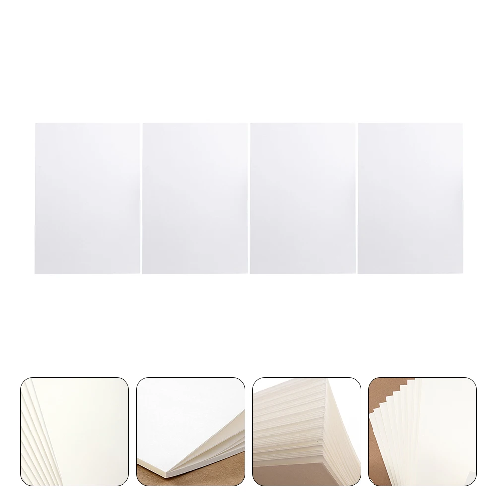 

4 pcs Thickened Draft Paper High Grade Blank Writing Pad Eye Protection Notebook for Students Children Calculation Book Sketch