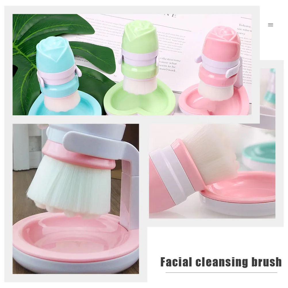 

Deep Cleaning Facial Brush Double-Headed Manual Face Cleansing Tool Portable Lightweight Ergonomic Design For Travel Home Use