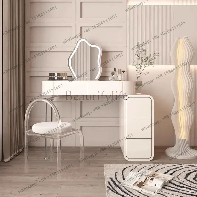 FG Simple Design Vanity Table Aesthetic Elegant Luxury Glam Dressers Creative Storage Bedroom Dressing Table Living Room Furnitu