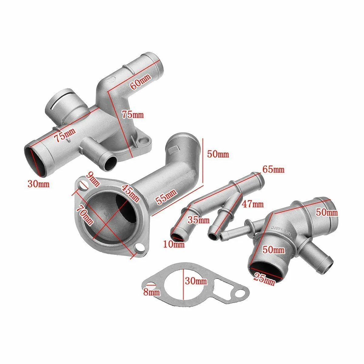 

Применимый соединитель водопроводной трубы, набор из 5 предметов 06A121132A 06A121133C