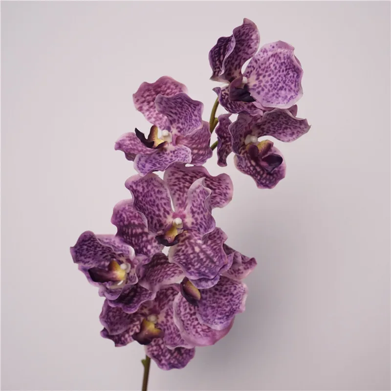 4Pcs Artificial Flower 7Heads Vanda Orchid Real Touch Orchids for Wedding Home Decoration Party Flower Arrangement Phalaenopsis