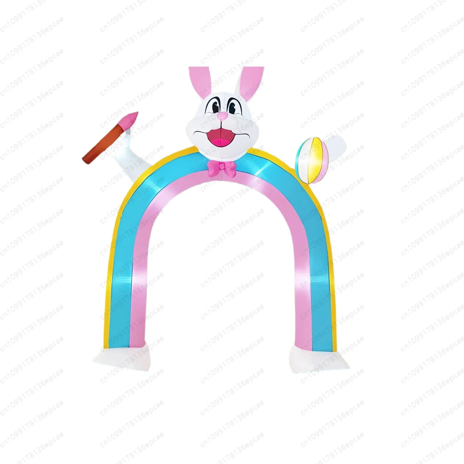 

Easter inflatable 3m rabbit arch, courtyard lamp air mold