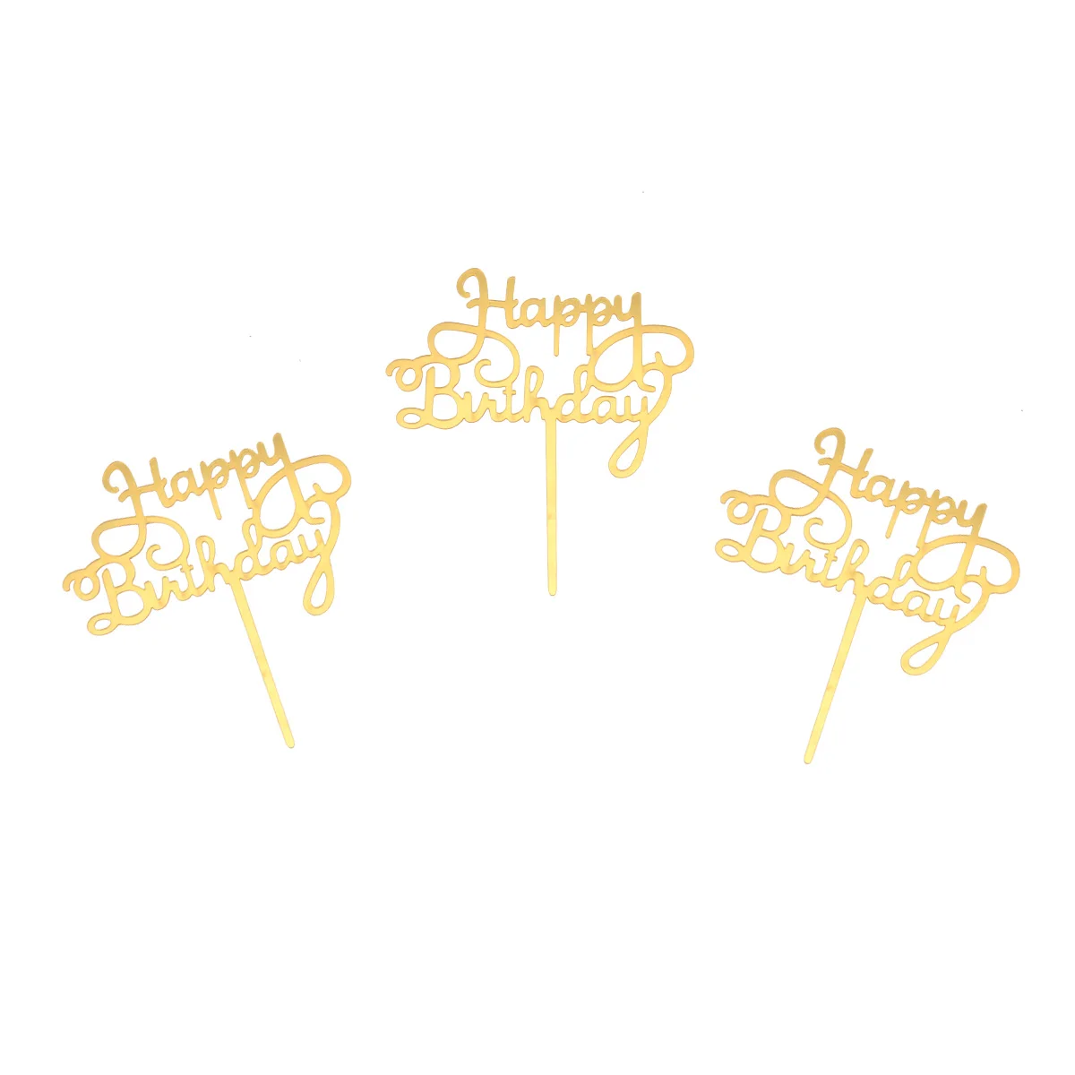 

10 Pcs Cake Insert Acrylic Decorations Premium Birthday Cake Topper Topper Hat Lightweight Safe Plastic Reusable Washable