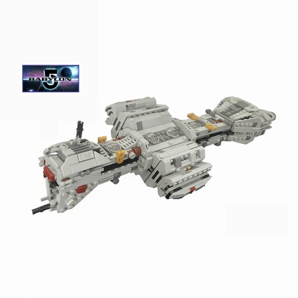 2026 NEW MOC the Babylon Starship Omega-Class Destroyer Iconic Ship Building Blocks Set Midi-Scale Version Bricks Kit Toys Gifts