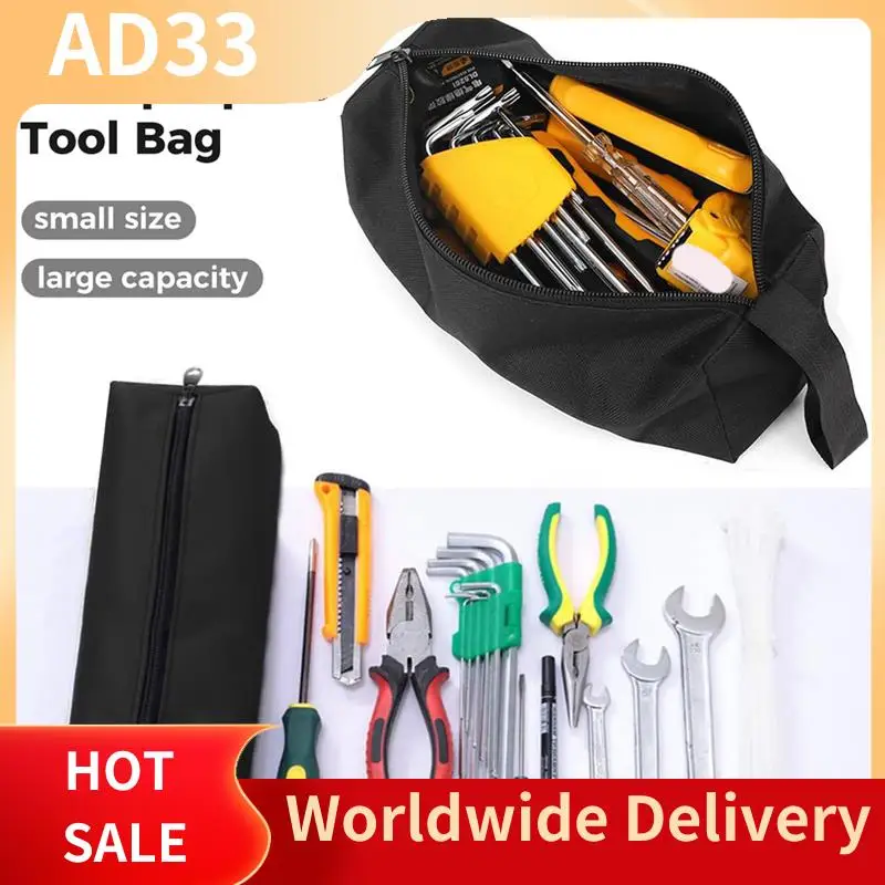 Mejores OFERTAS, paquete de 3 bolsas de herramientas pequeñas, bolsas de herramientas multiusos, bolsa con cremallera de fondo plano, bolsa de herramientas de lona Oxford impermeable, duradera Ea