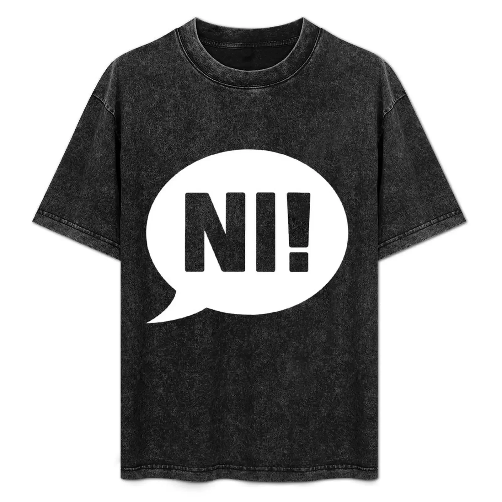 

Knights Who Say Ni - White T-Shirt Large Size Loose Casual Tee
