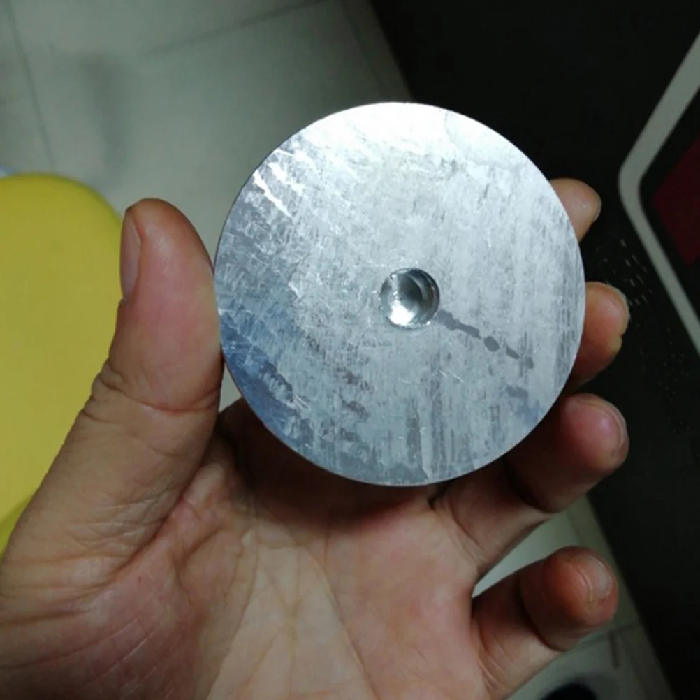 

6pcs Aluminum Alloy Discs Thick Circle Glass Tops Adapter Silver Round Table Furniture Legs Sturdy Corrosion-Resistant
