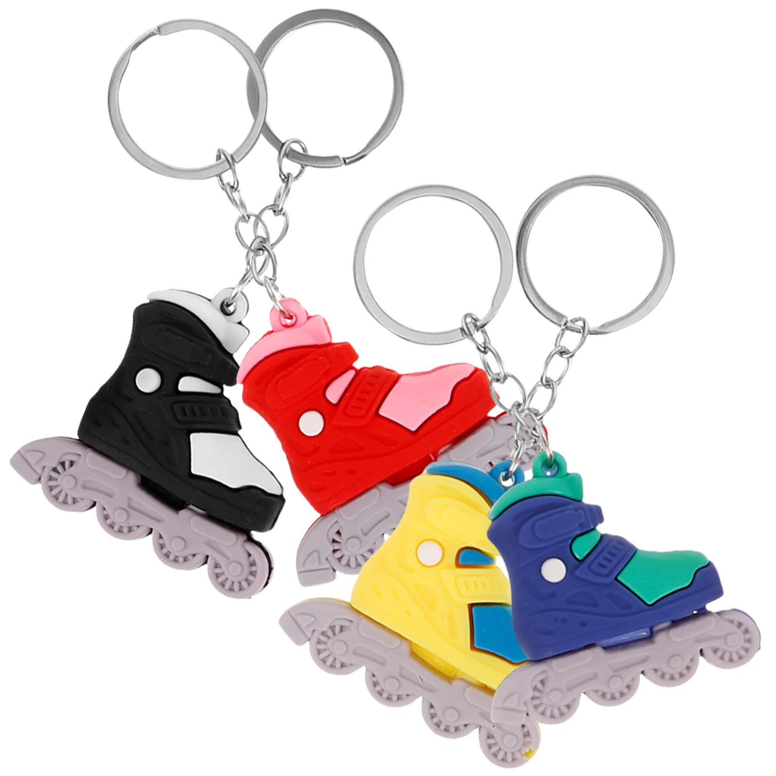 4 Pcs Roller Skate Keychain Bag Hanging Charm Delicate Charms Decor Pendants Backpack Kawaii Skates Ornament
