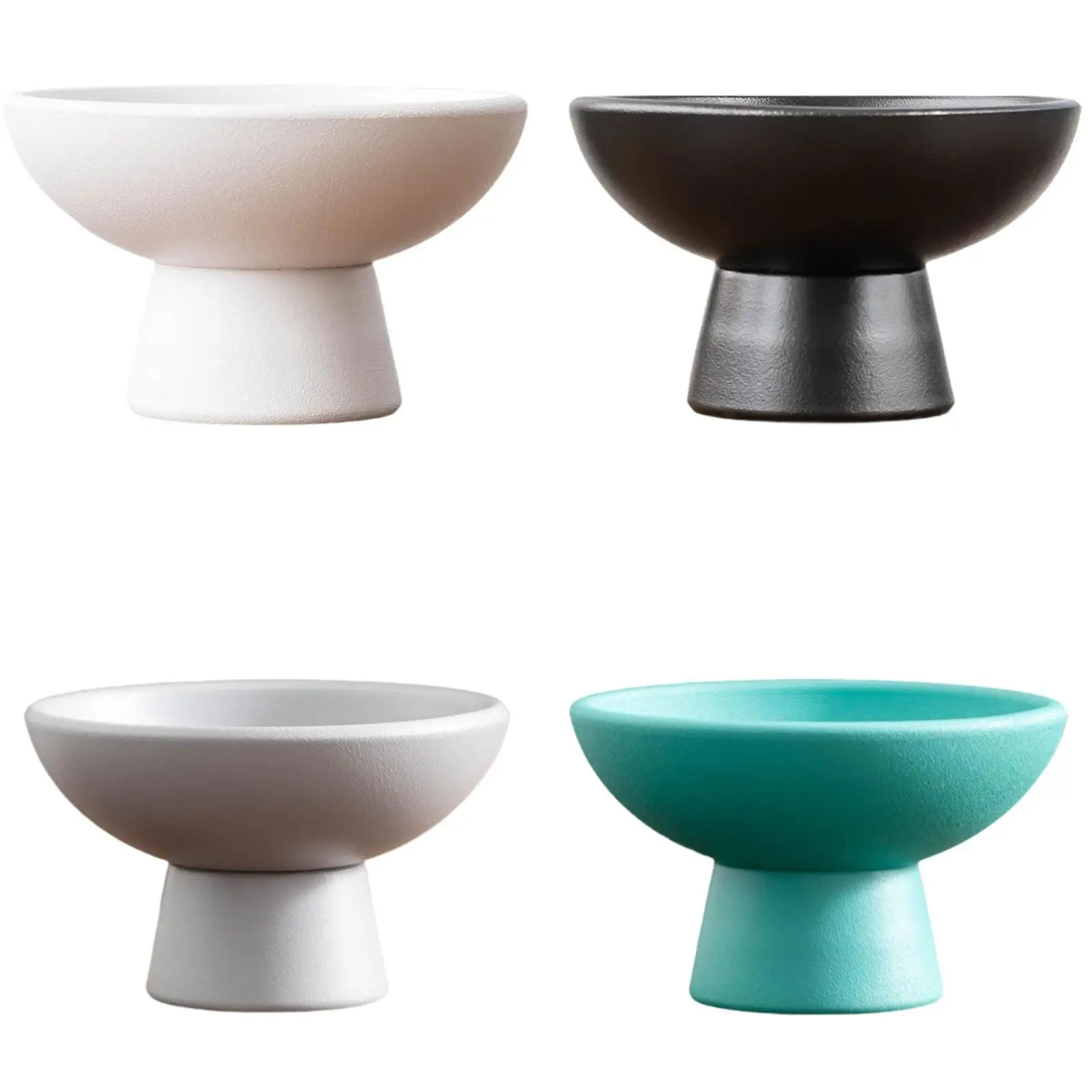 Round Ceramic Flowerpot Table Centerpiece Elegant Flower Arrangement Container Decorative Flower Vase for Patio Desk Study Room