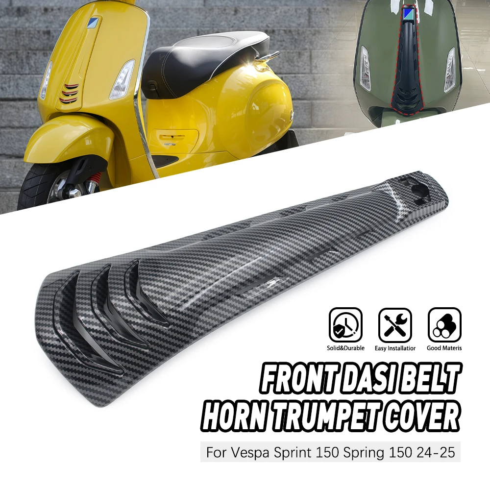 

Motorcycle ABS Horn Head Fairing Front Trumpet Horn Tie Panel Cover For Vespa Sprint 150 my24 2025 Accessories