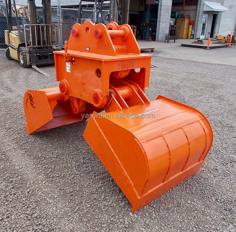 

High Quality Robust Q355b Steel Plate Excavator Thumb Gripper Load Grapple Bucket Clamp Hydraulic Thumb Bucket