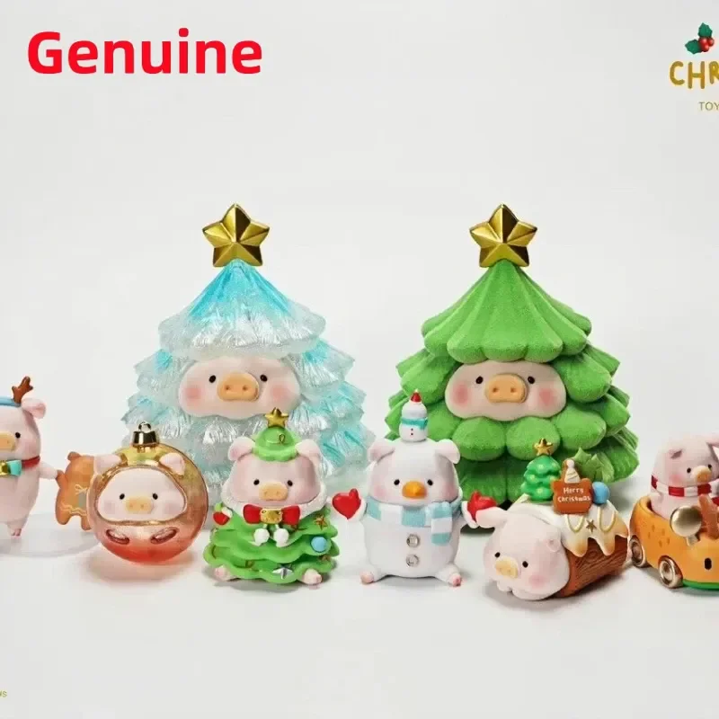 الأصلي لولو الخنزير عيد الميلاد تاون سلسلة أنيمي لعبة تخمين حقيبة الشكل صندوق غامض غرفة زخرفة جمع لعب الاطفال هدية